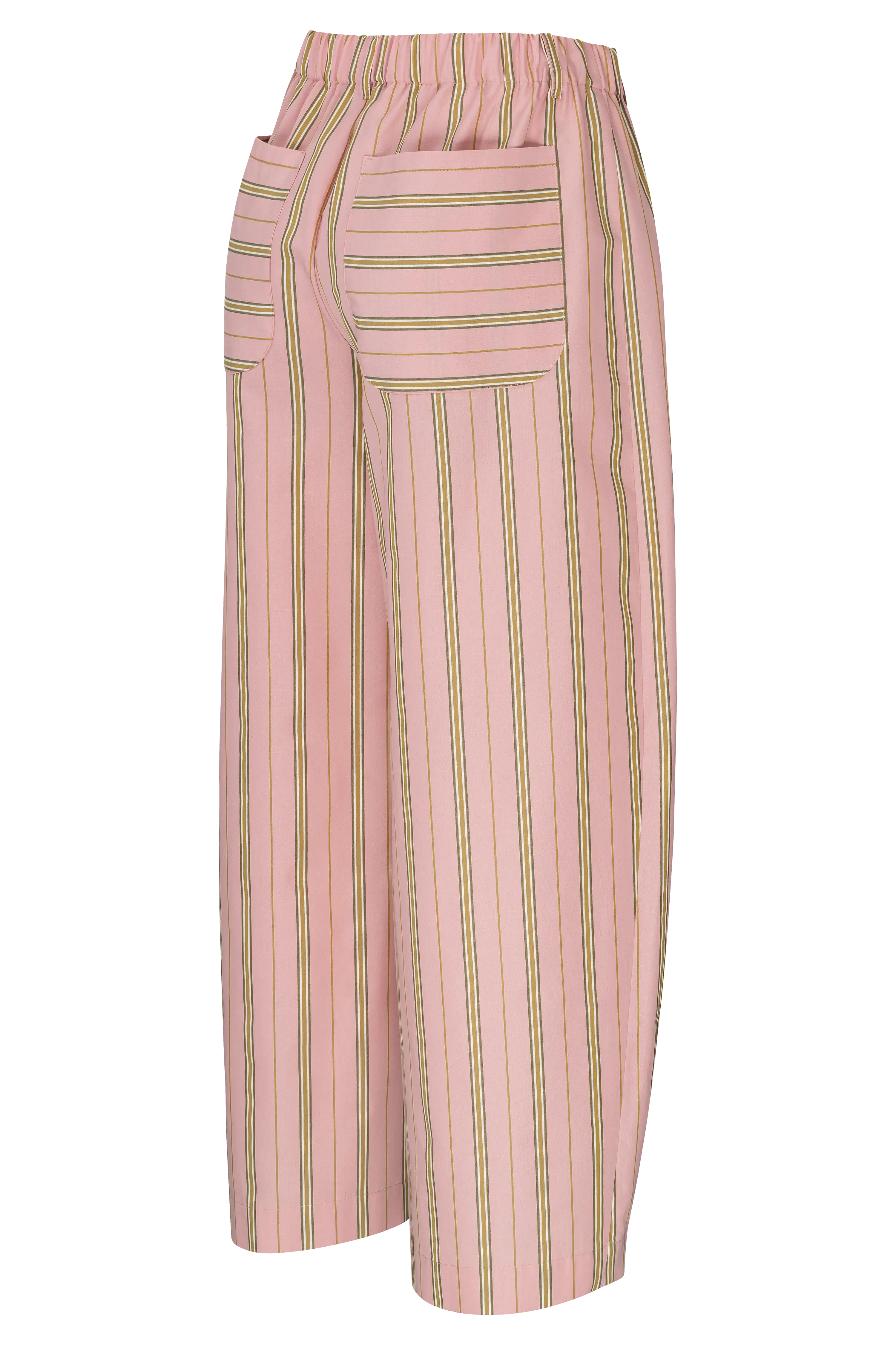 Popeline Barrelhose Gestreift