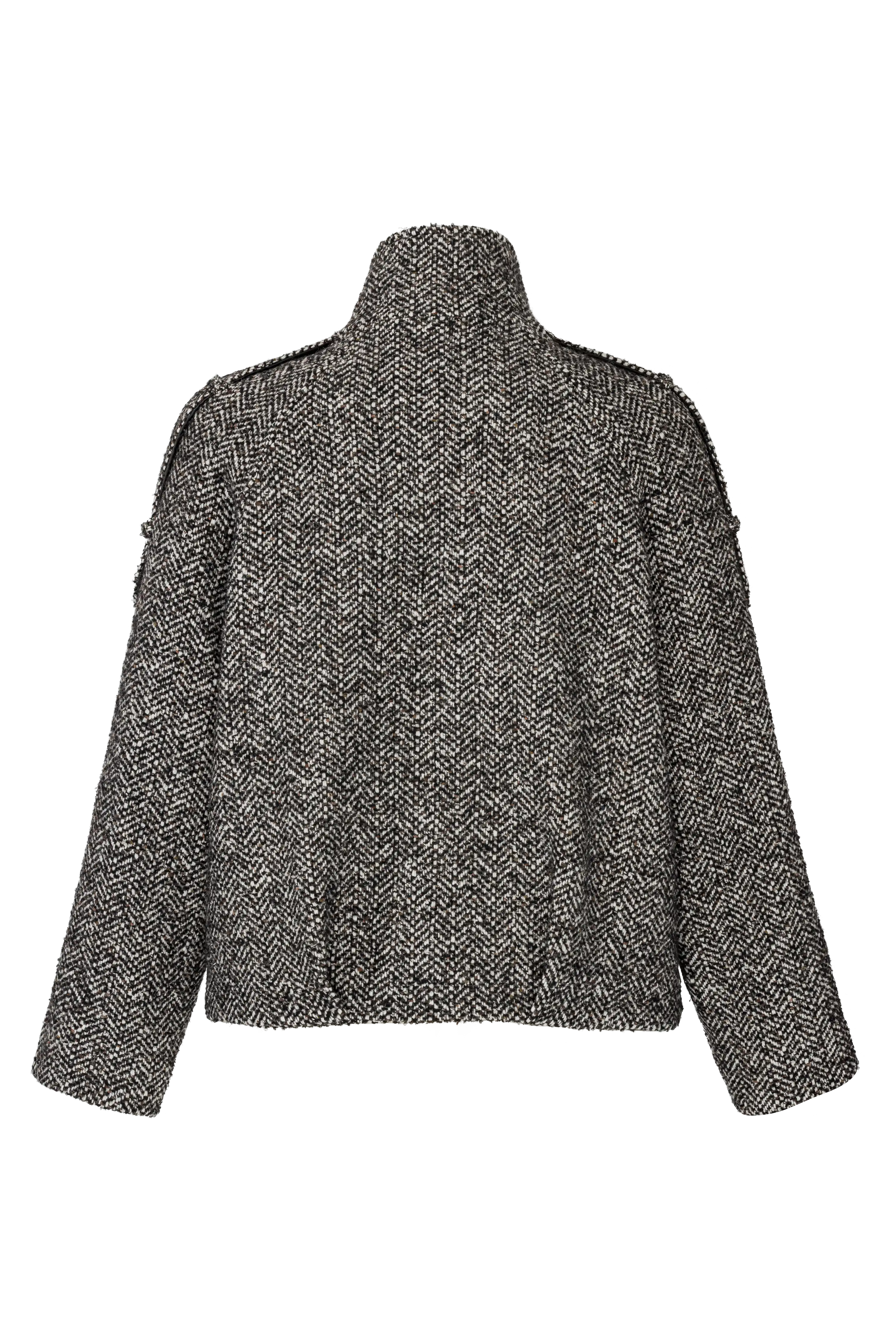 Kurzjacke aus meliertem Tweed VON&ZU