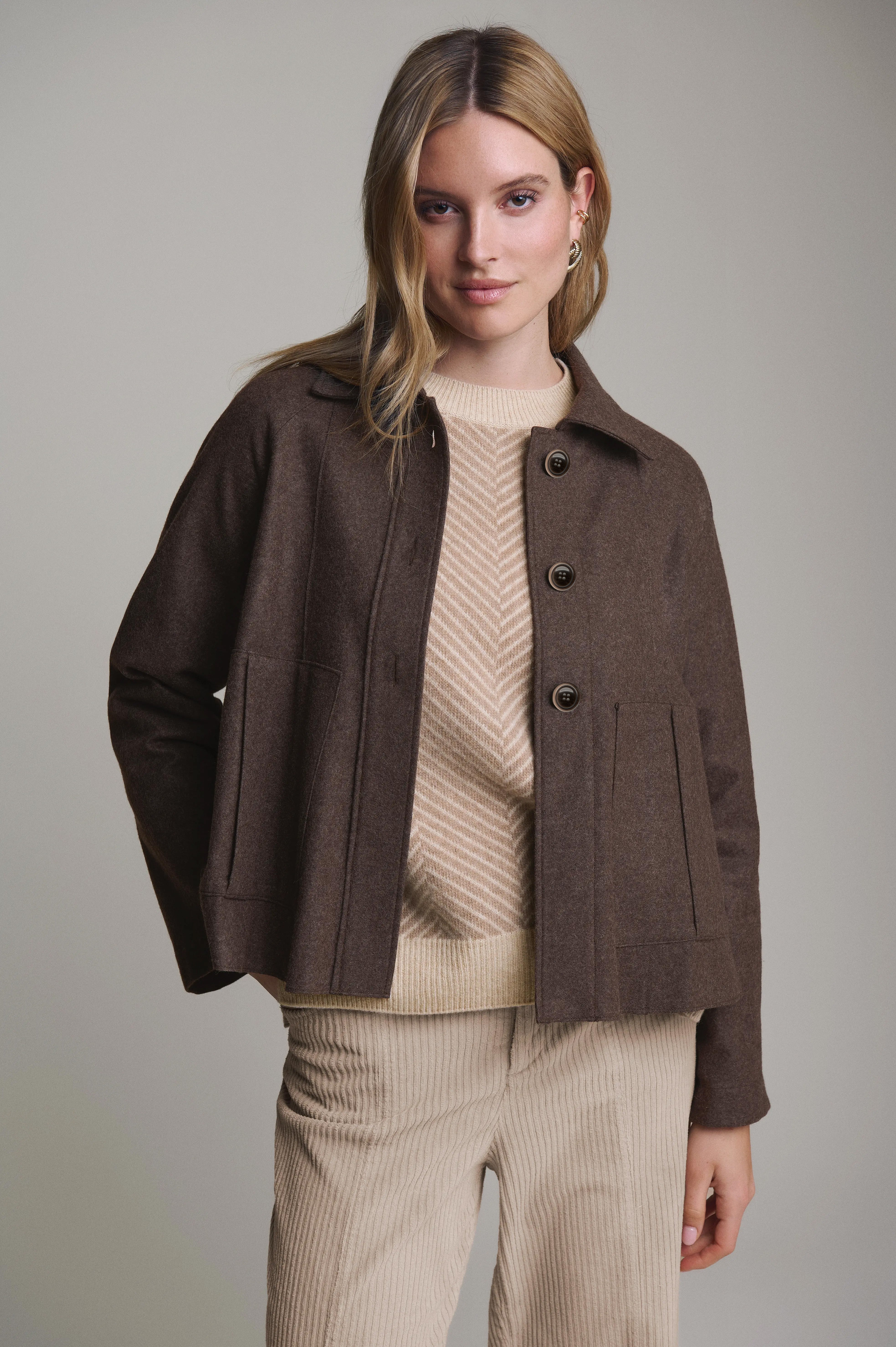 Lodenjacke in A-Linie