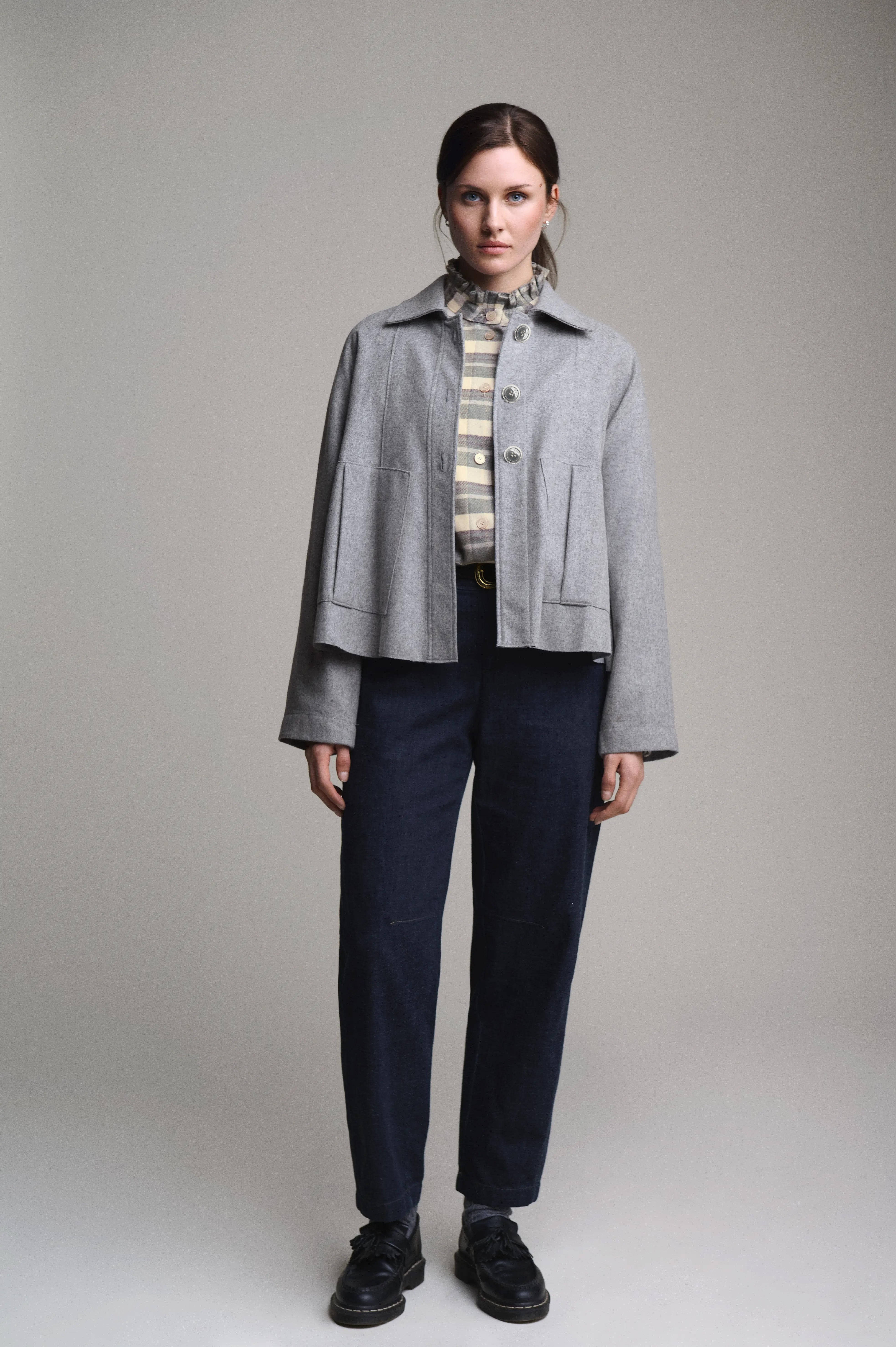 Lodenjacke in A-Linie