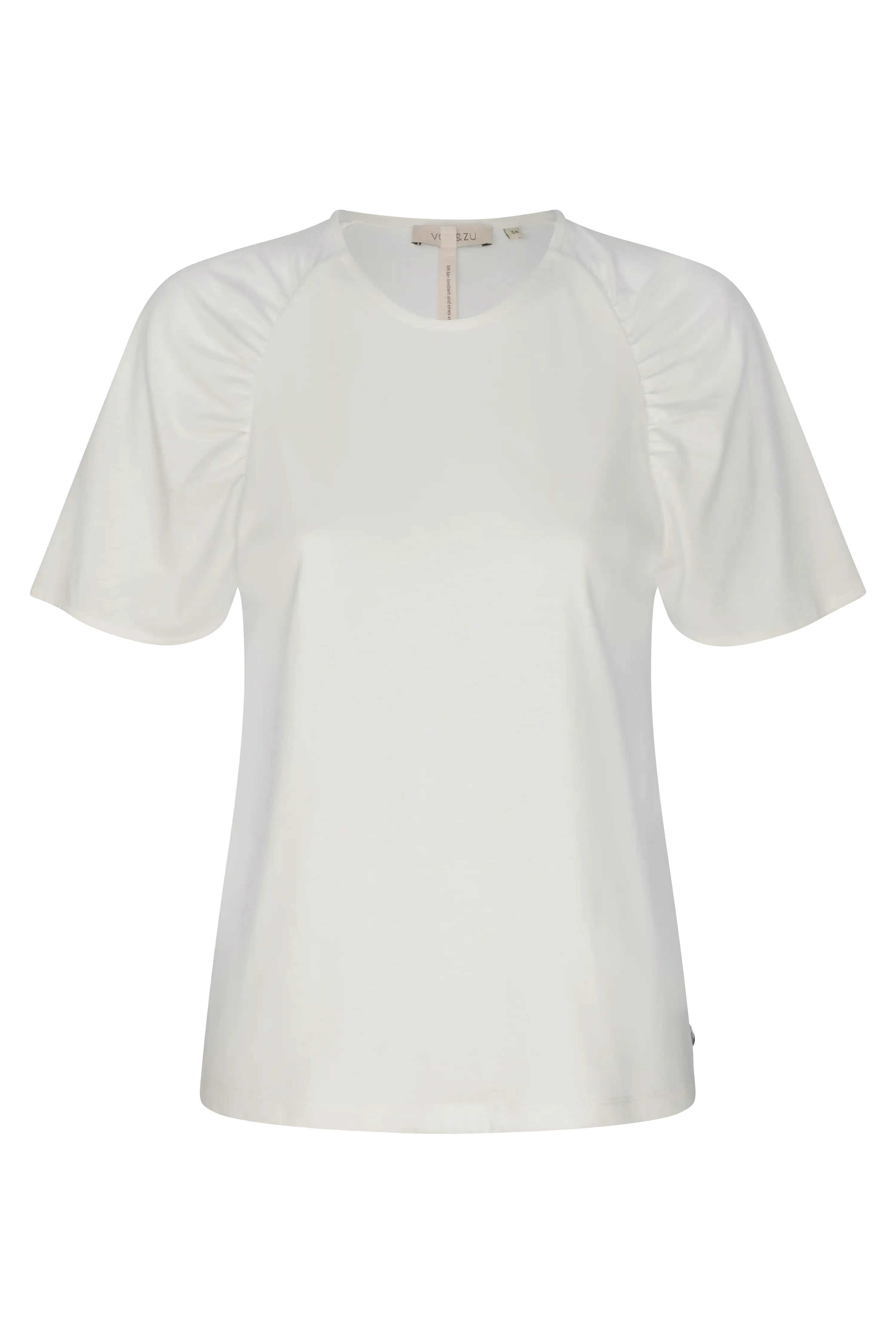 T-shirt mit gerafften Raglanärmeln Uni VON&ZU