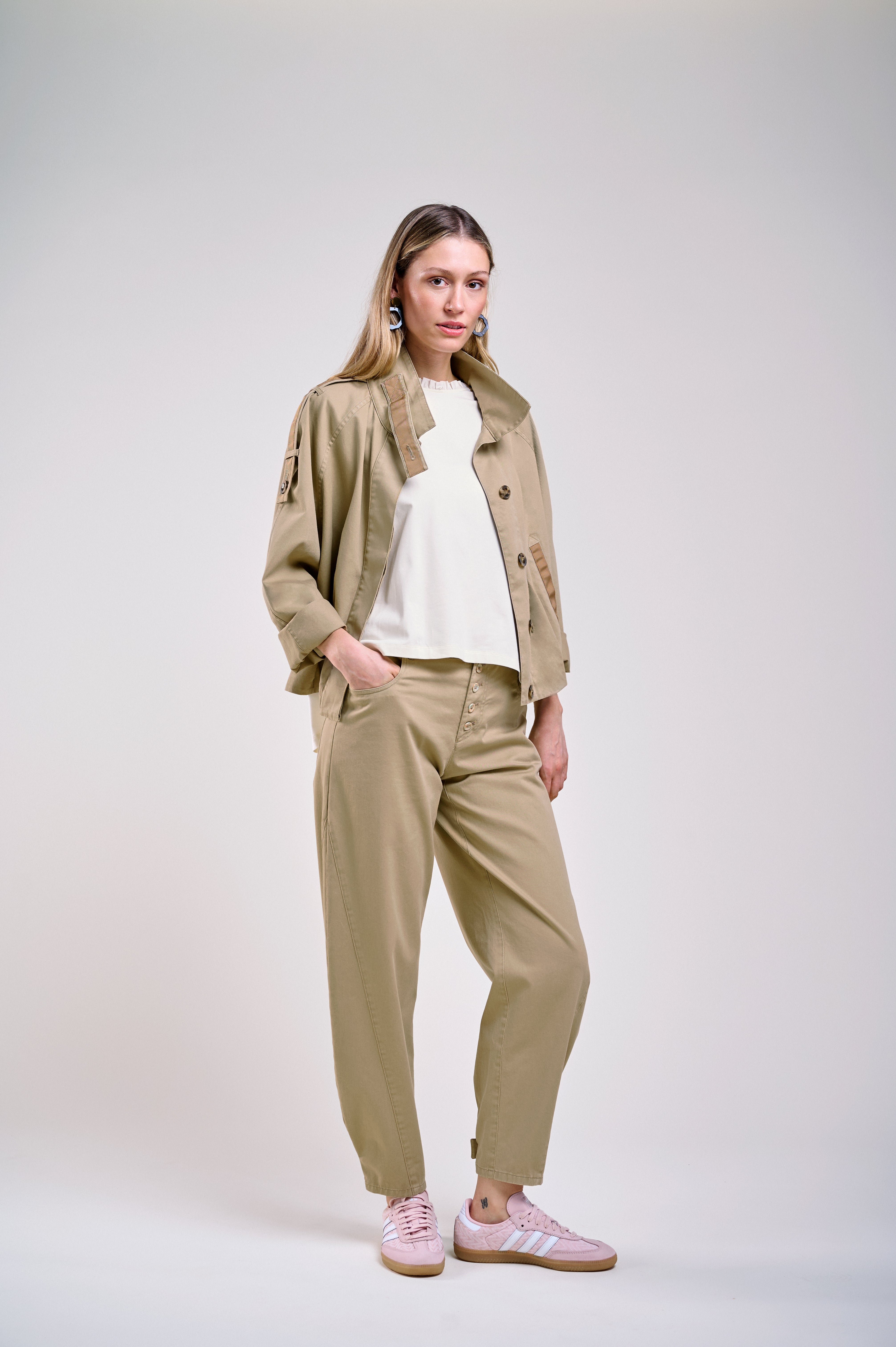 Jacke mit Stehkragen