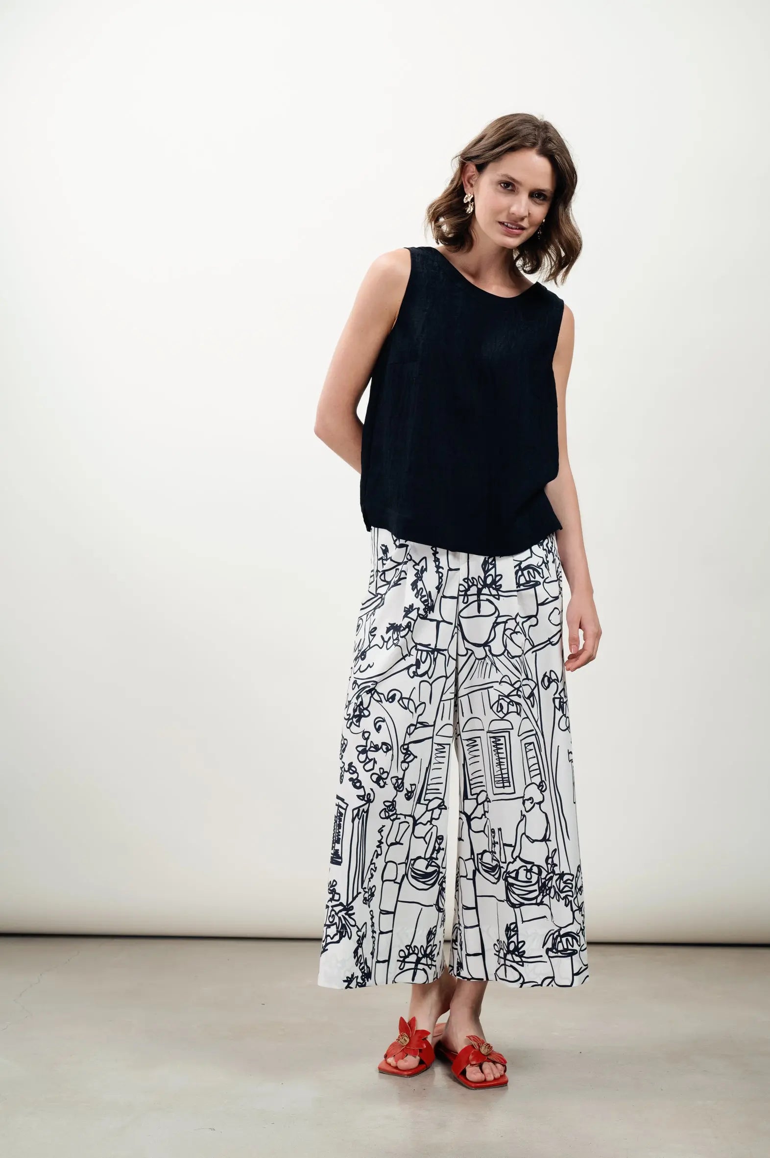 Culotte mit Print VON&ZU