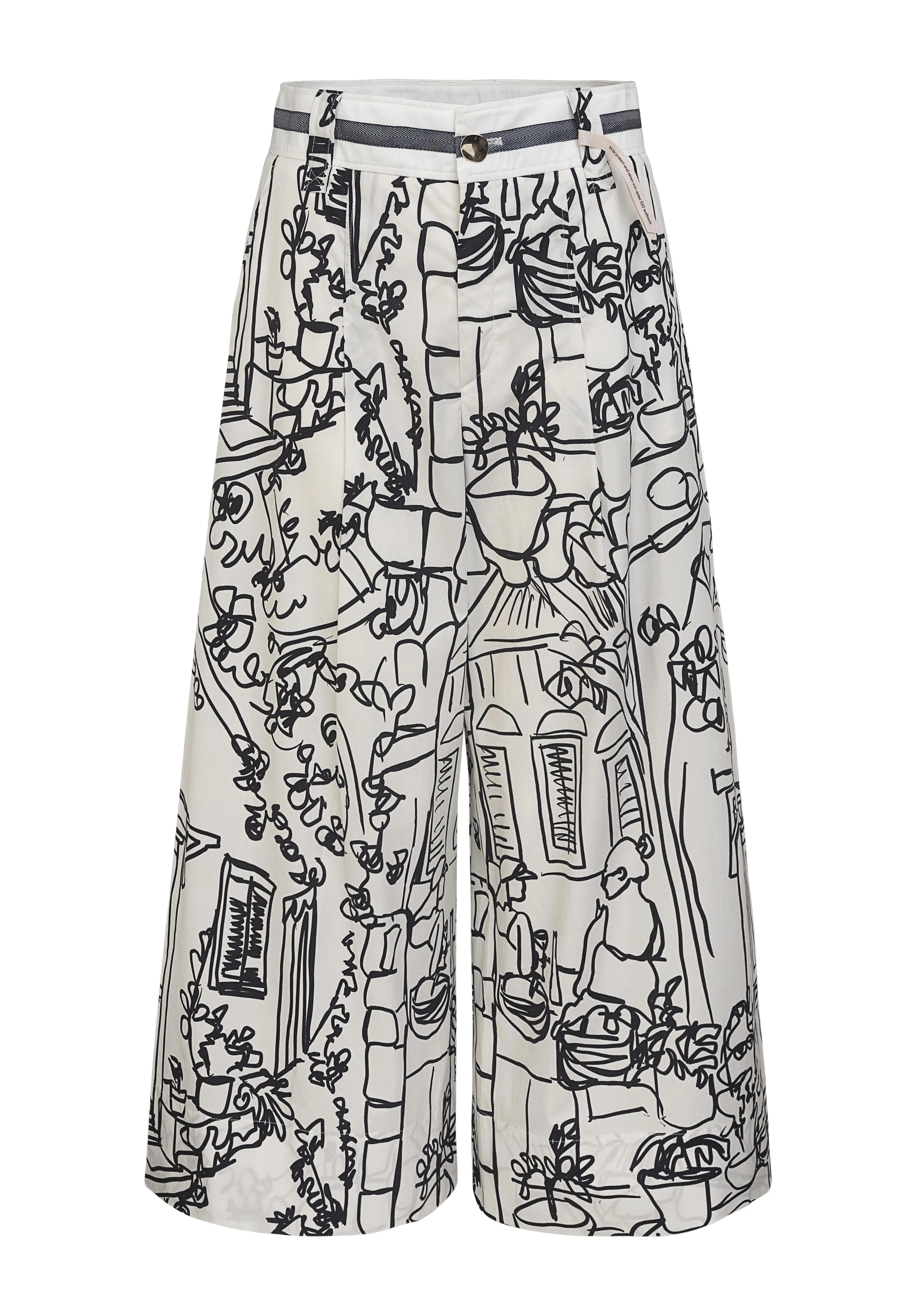 Culotte mit Print VON&ZU