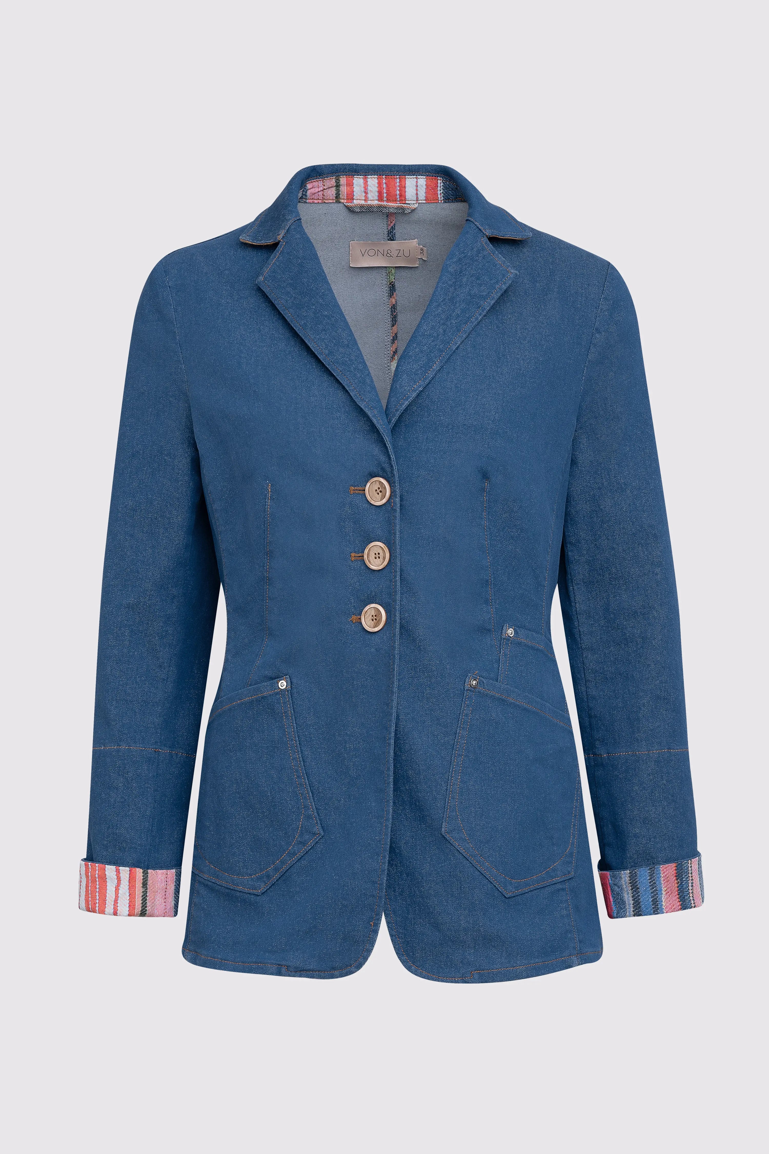 Geschmückter Jeansblazer VON&ZU