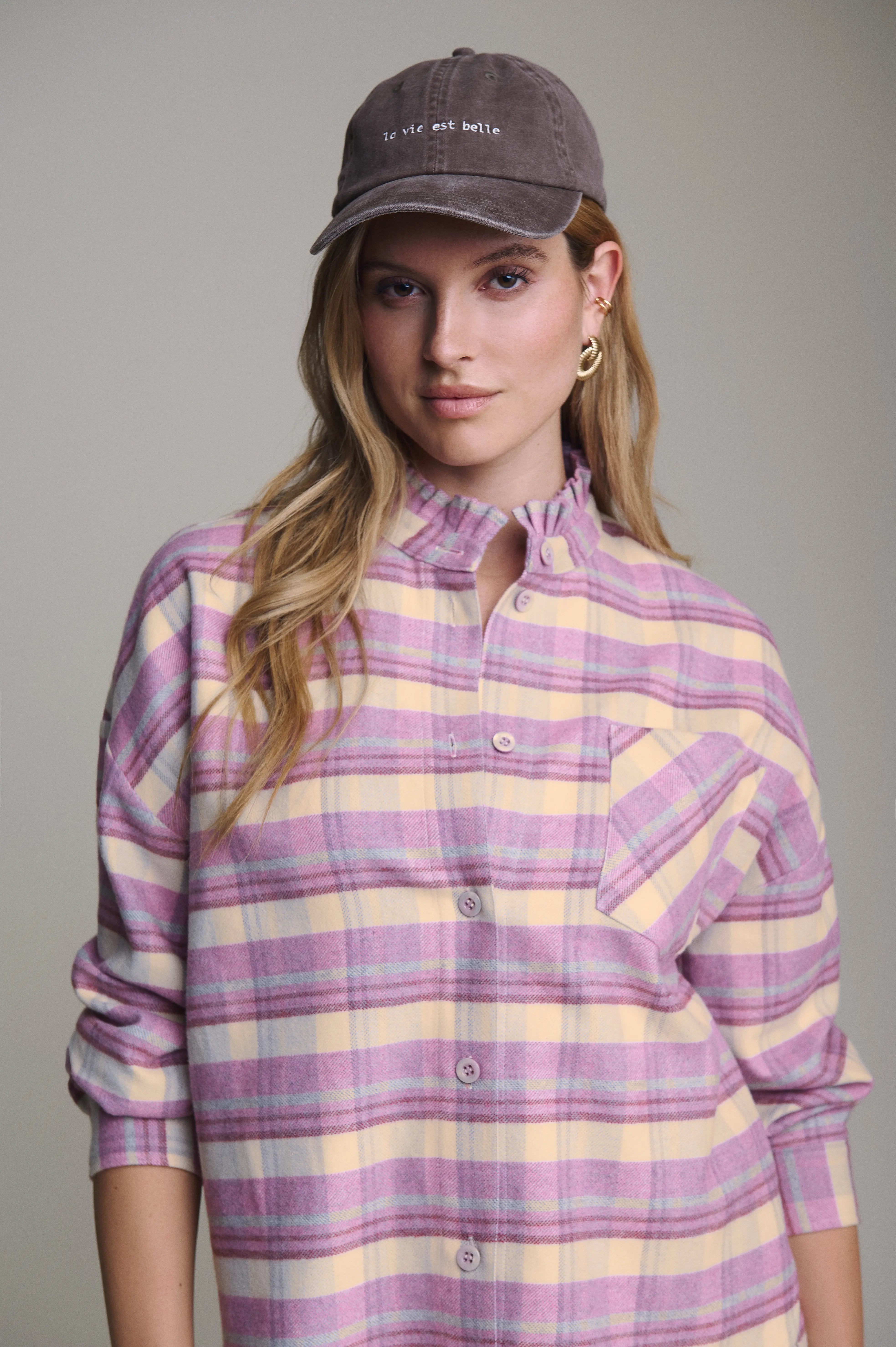 Karierte Flanellbluse VON&ZU