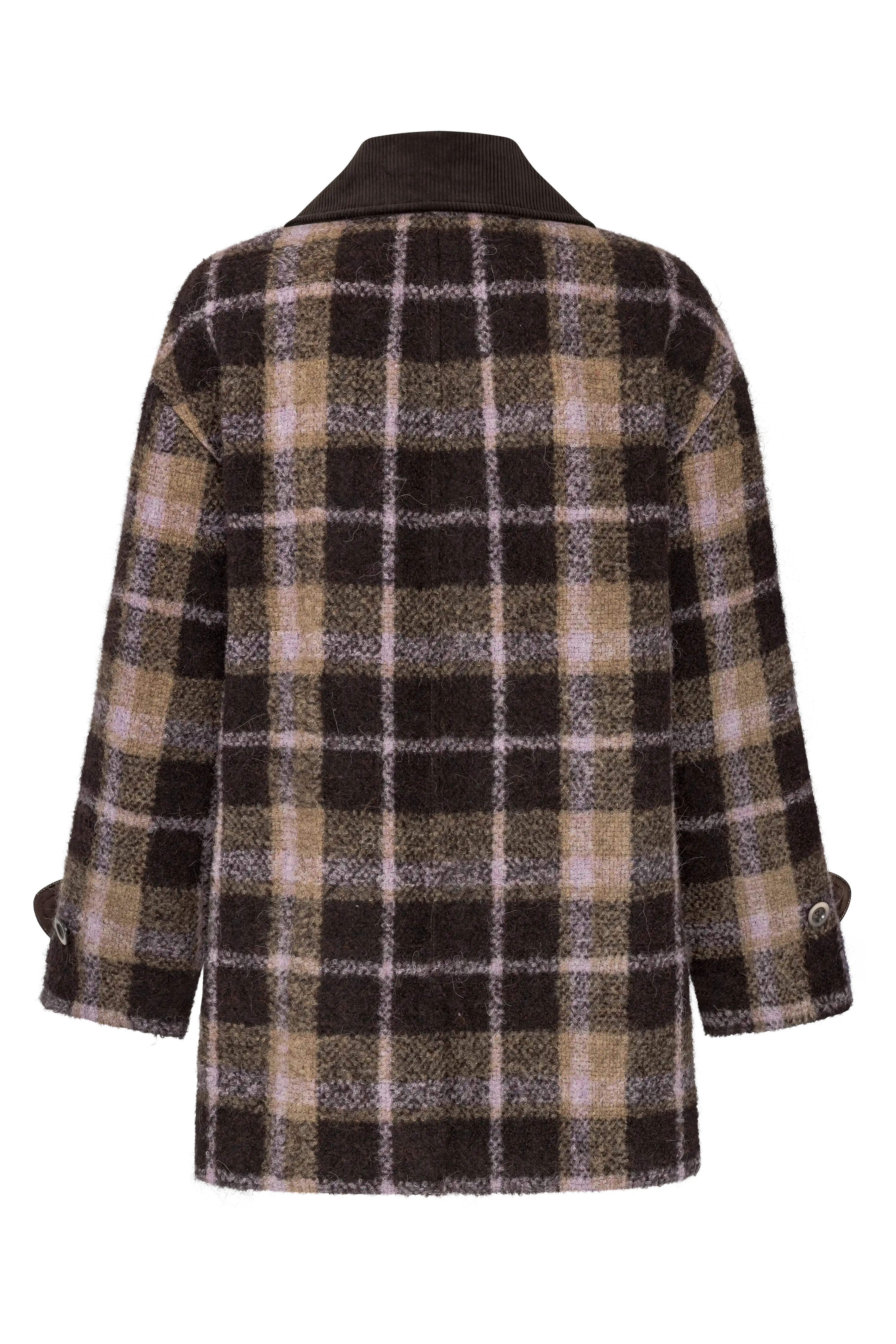 Kurzmantel Rosa kariert VON&ZU