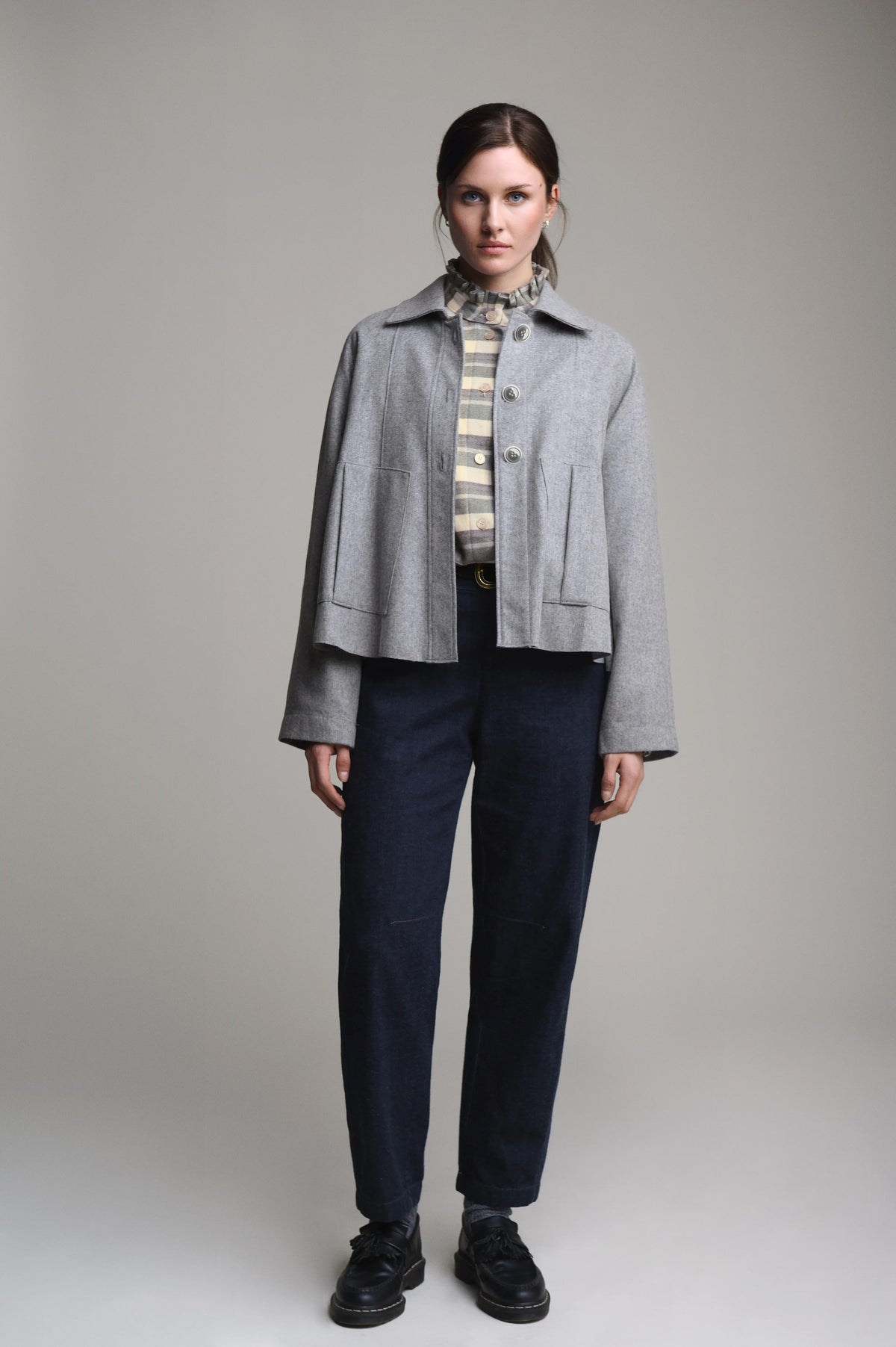 Lodenjacke in A-Linie