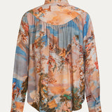 Printbluse aus Viscose VON&ZU