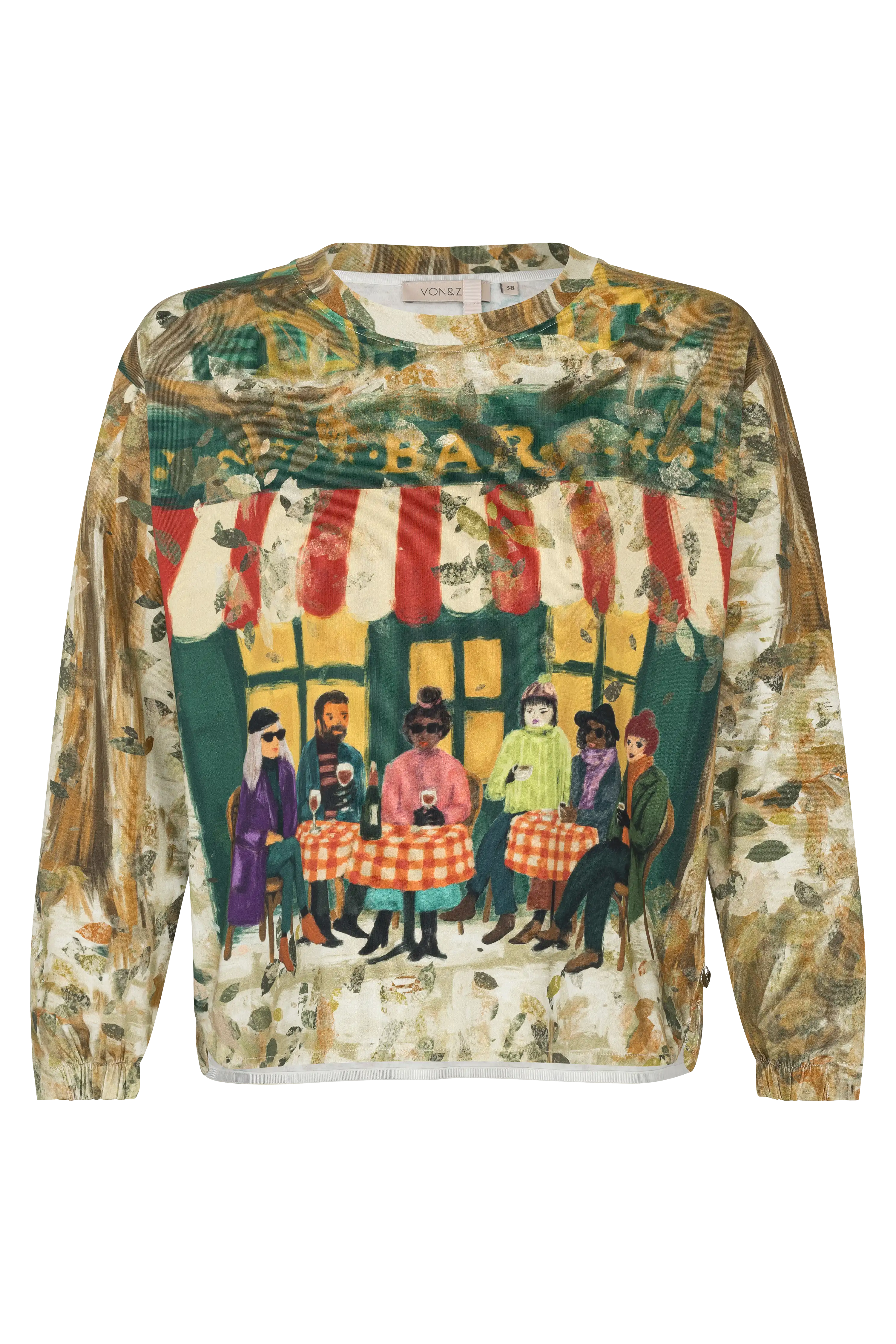 Rundhalsshirt mit Print