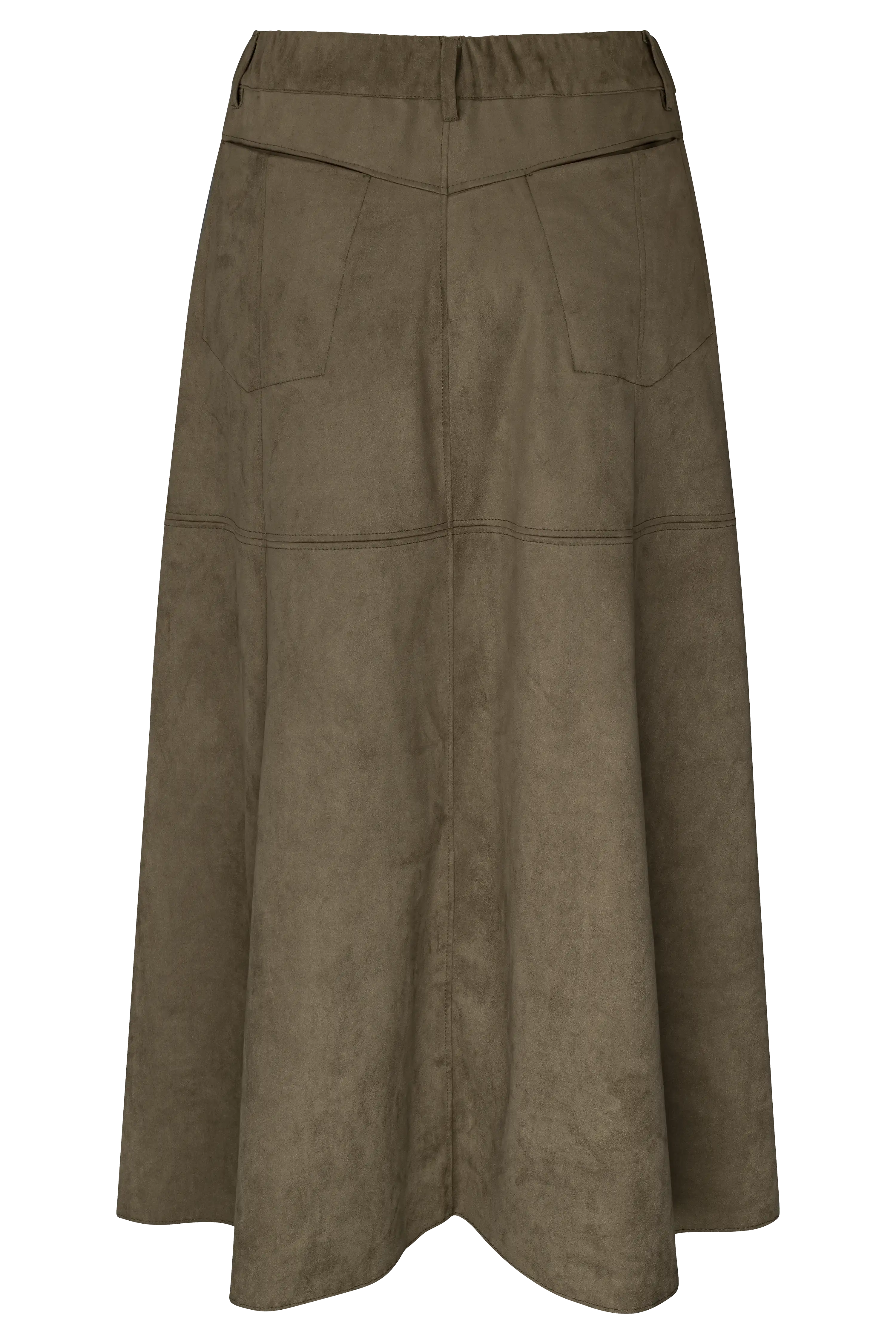 Rock aus Veloursleder VON&ZU