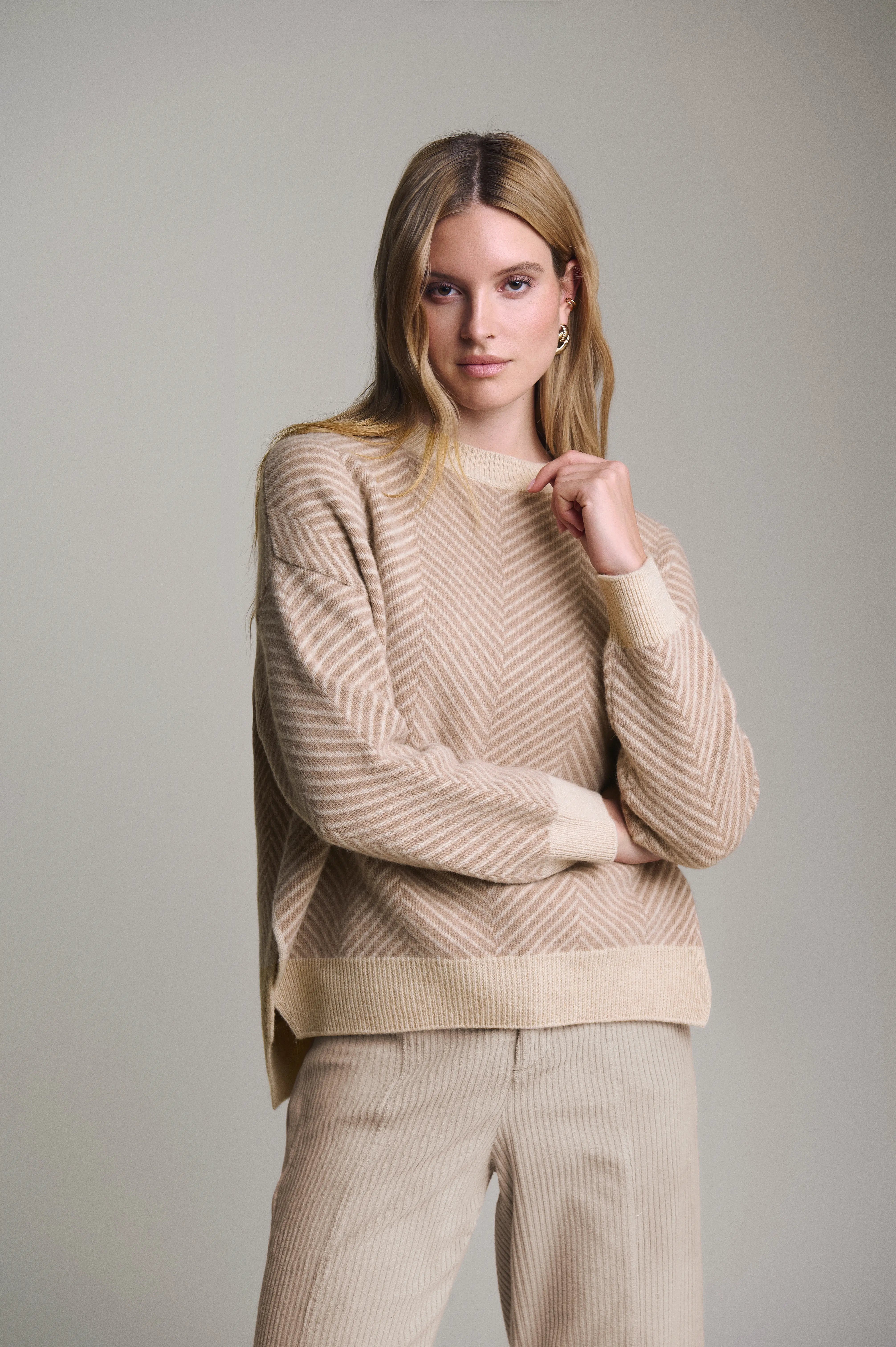 Strickpullover Fischgrat VON&ZU