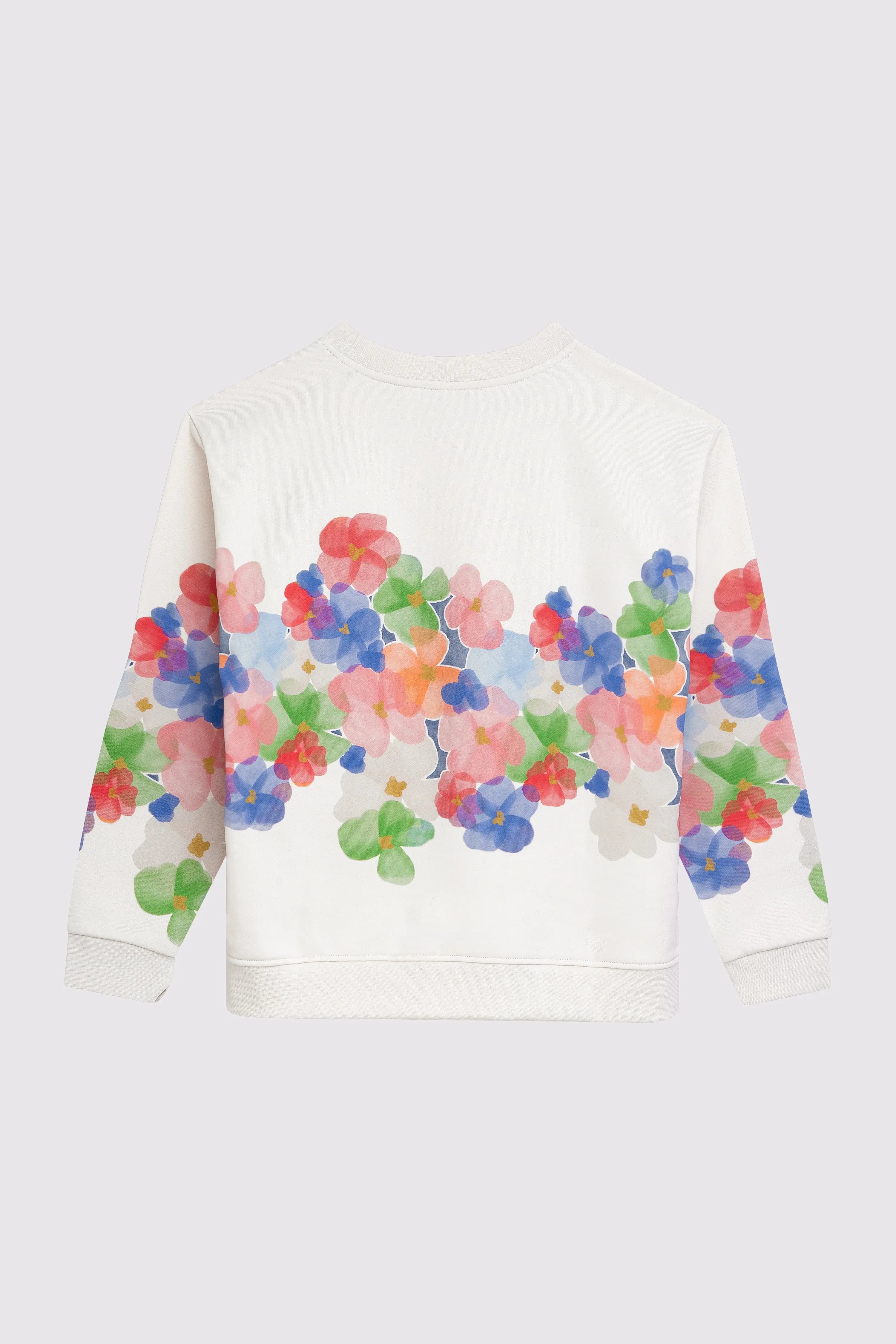 Sweatshirt mit Blumenbordüre VON&ZU