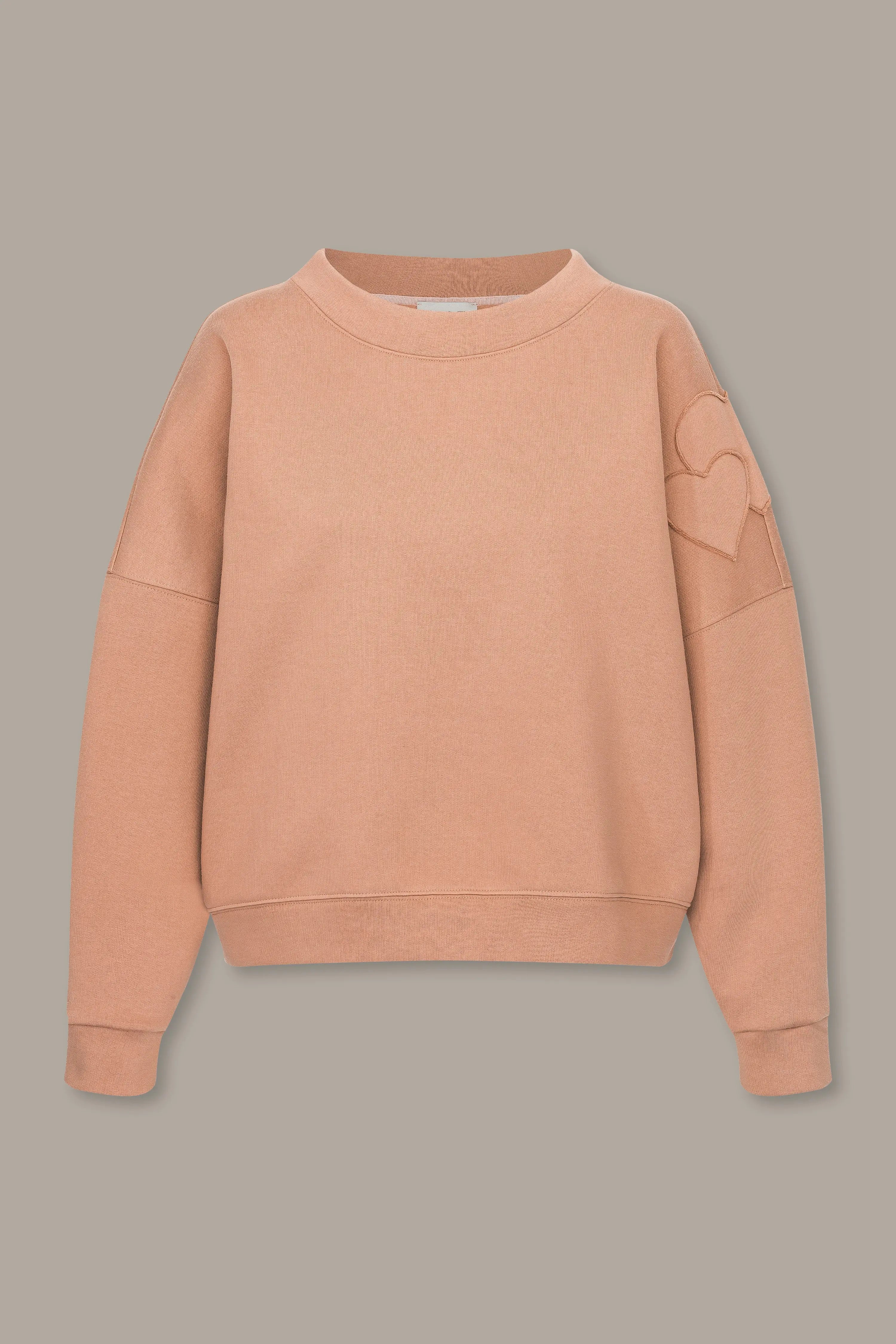 Sweatshirt mit Herzpatches VON&ZU