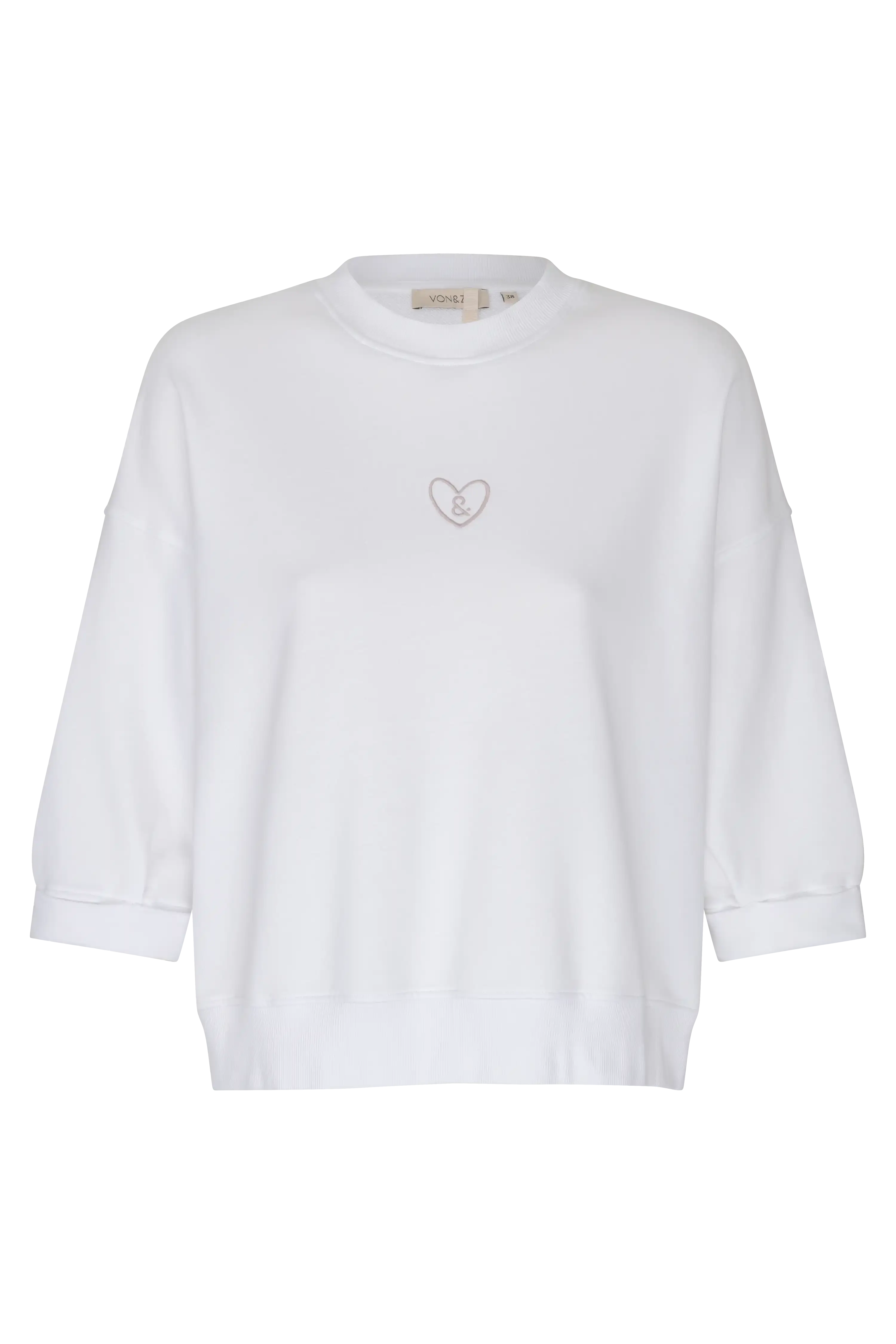 Sweatshirt mit Herzstickerei VON&ZU
