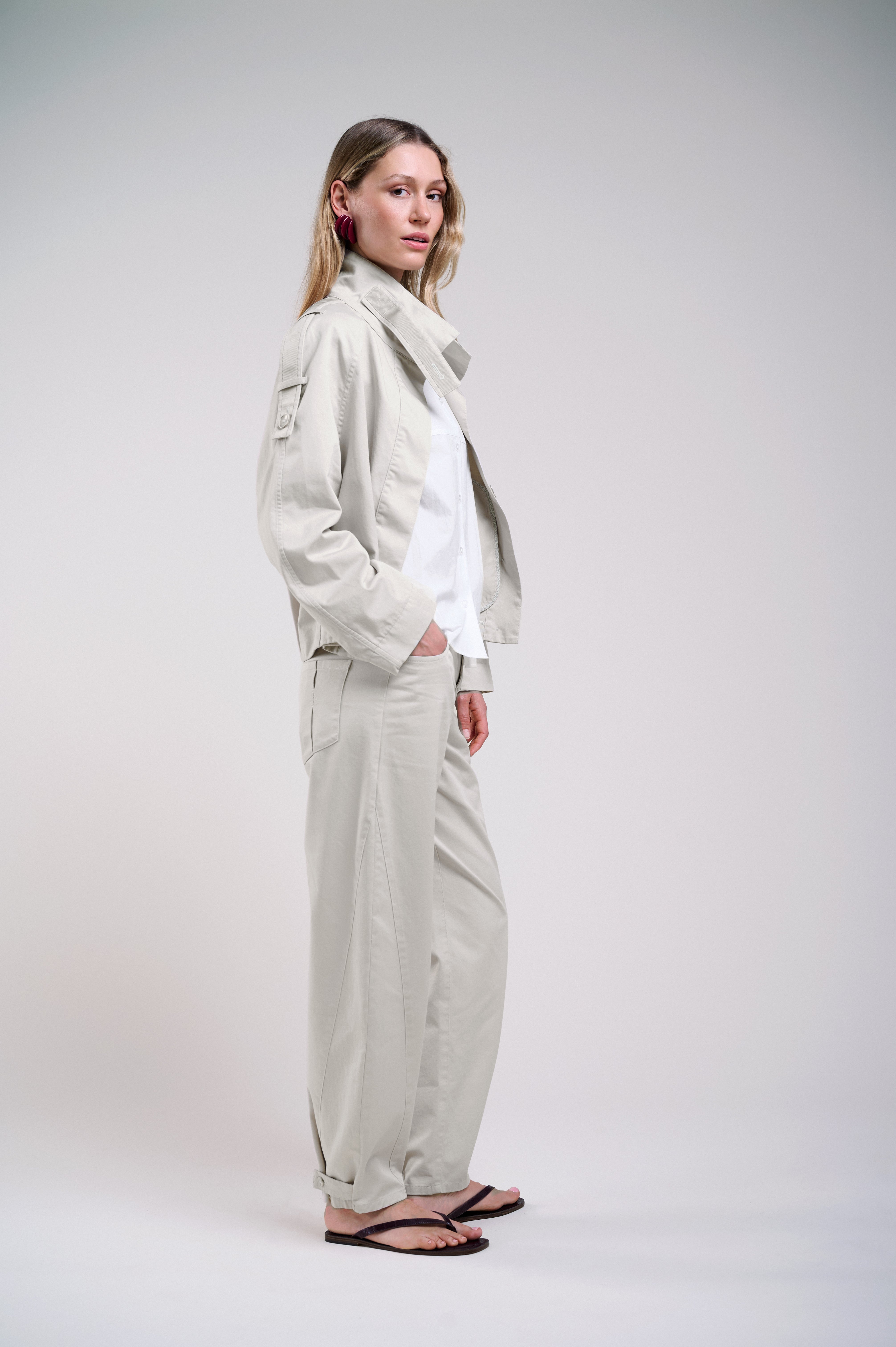Jacke mit Stehkragen