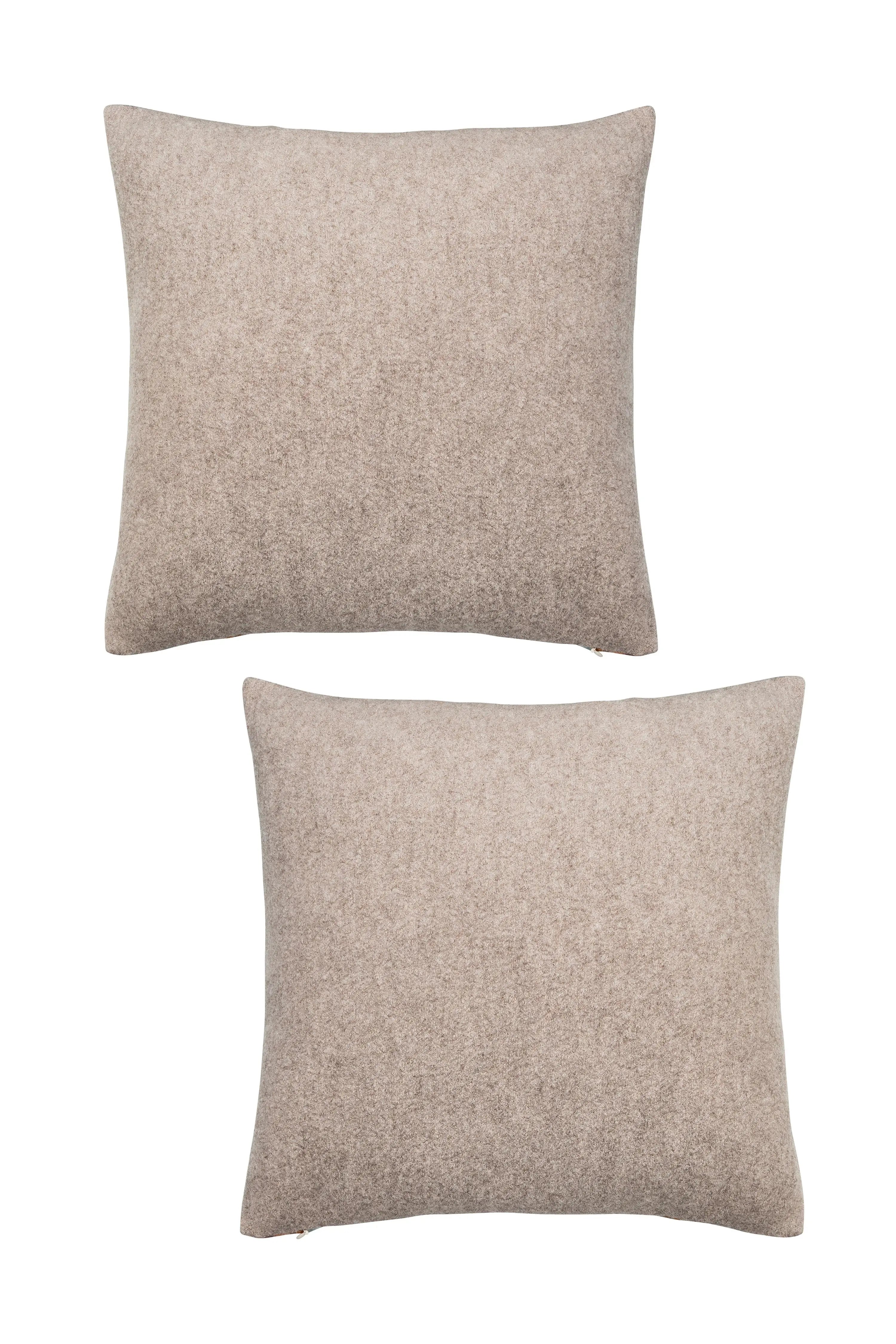 Wollkissen Taupe 50x50 VON&ZU